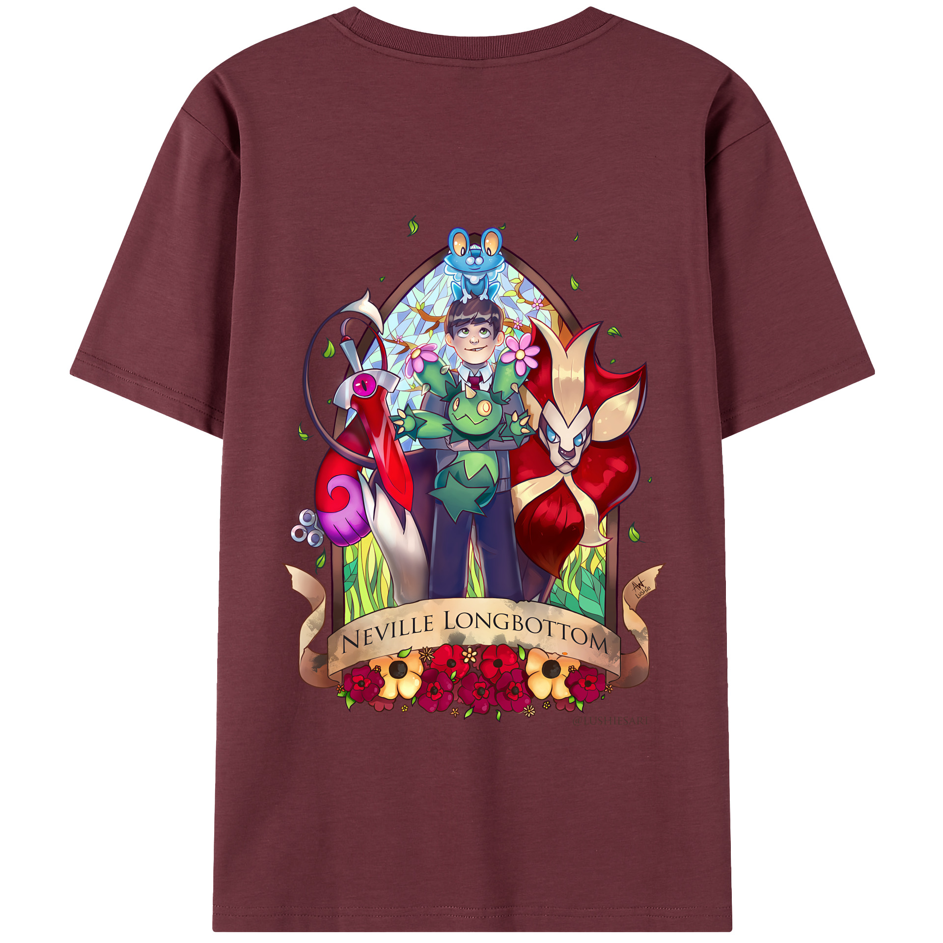 （画像用） Harry Potter ハリー・ポッターシリーズ 綿100％半袖Tシャツ（背面プリント）